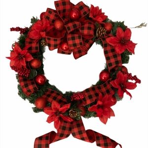 New Buffalo Plaid Christmas Wreath
